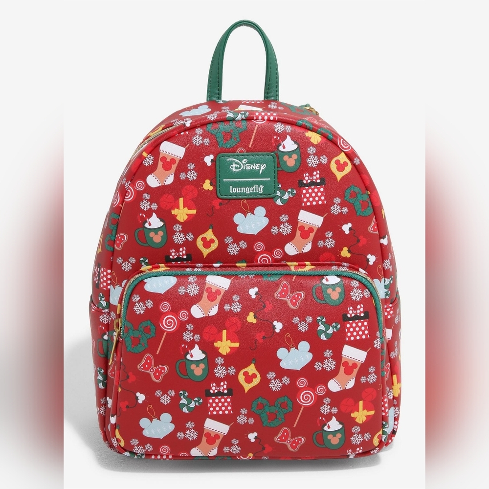 Disney Loungefly Red Holiday Backpack